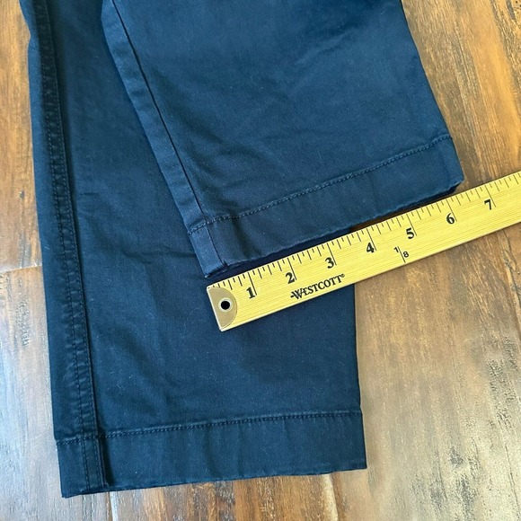 VINCE Womens Large Pockets Cotton Ankle Pants Washed Navy #V547921634 - Picture 14 of 14